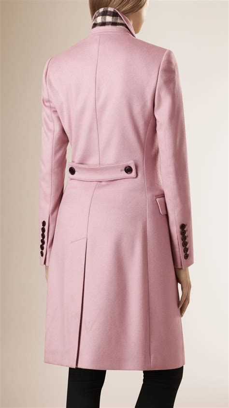 pink burberry coat macklemore|burberry cashmere cape coat.